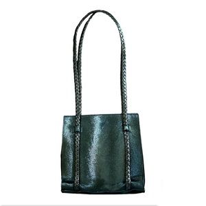 BALLY black leather mini shoulder bag, made in Italy